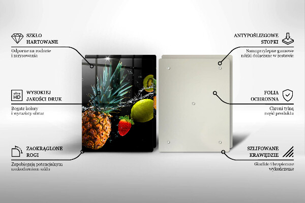 Tábua de corte Fruta na água