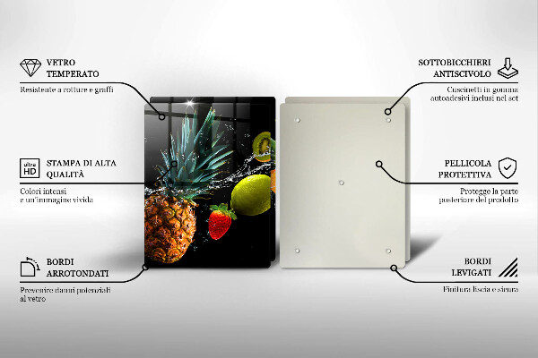 Tábua de corte Fruta na água