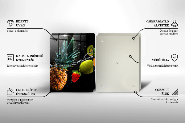 Tábua de corte Fruta na água