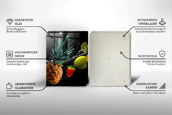 Tábua de corte Fruta na água