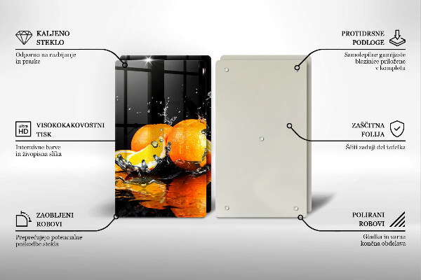 Tábua de cortar Fruta laranja suculenta