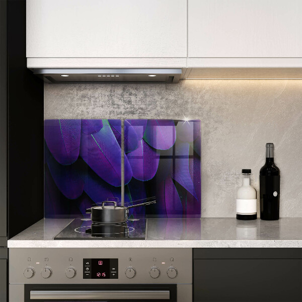 Tábua de cortar de vidro Penas de neon