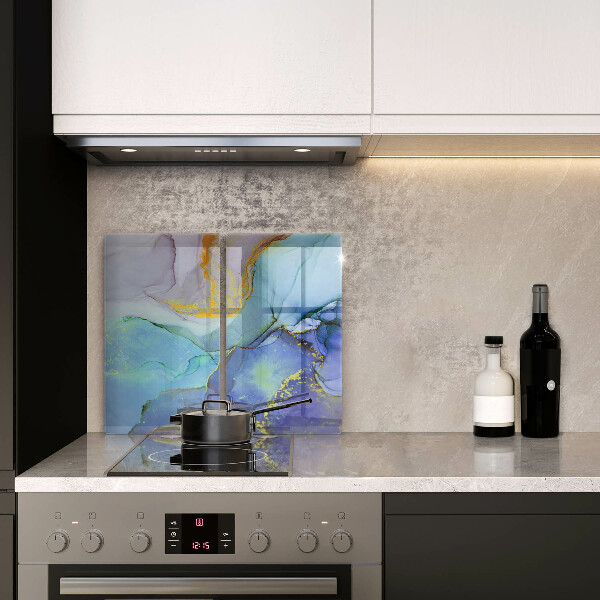 Tábua de cortar de vidro Ouro em pedra rachada