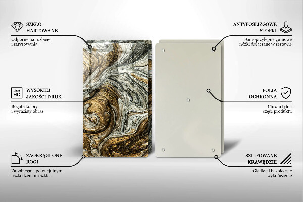 Tábua de cortar Abstração rica