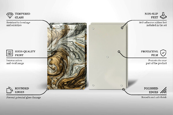 Tábua de cortar Abstração rica