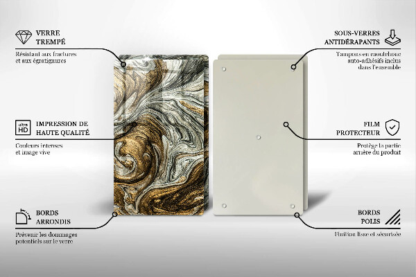 Tábua de cortar Abstração rica