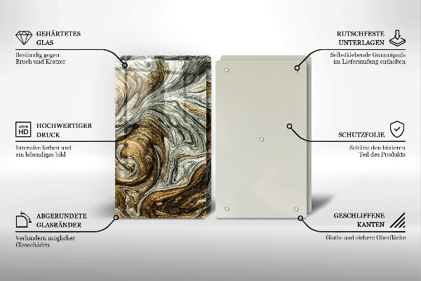 Tábua de cortar Abstração rica