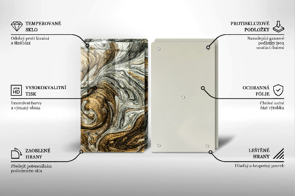 Tábua de cortar Abstração rica