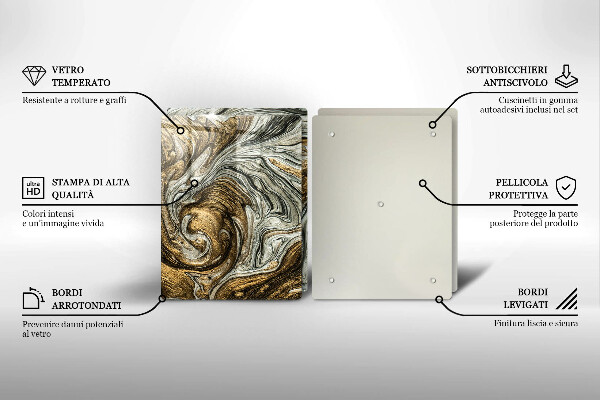 Tábua de cortar Abstração rica