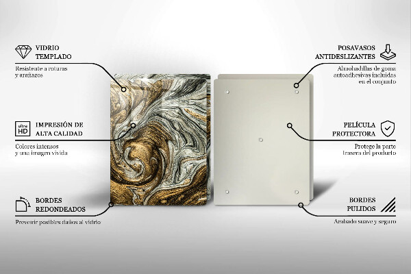Tábua de cortar Abstração rica