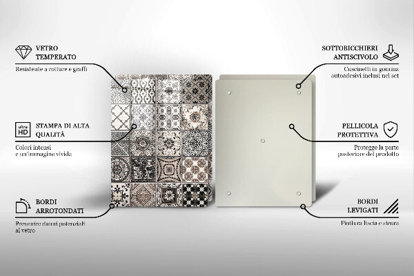 Tábua para cozinha Azulejos decorativos