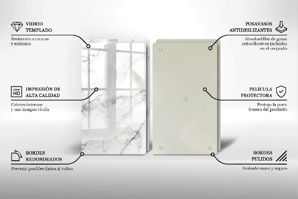 Tábua de cortar Textura de mármore elegante