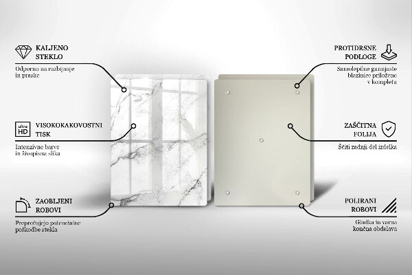 Tábua de cortar Textura de mármore elegante