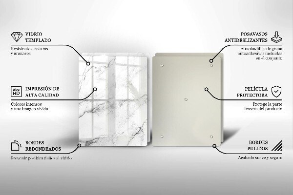 Tábua de cortar Textura de mármore elegante