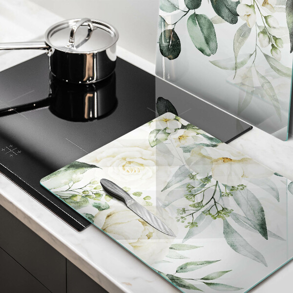 Tábua corte Flores em aquarela