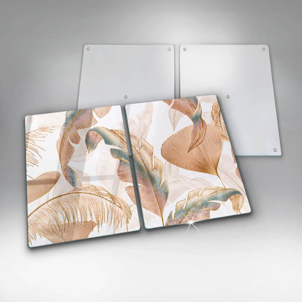 Tábua para cozinha Penas e folhas Boho