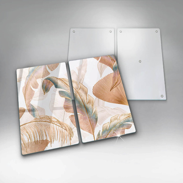 Tábua para cozinha Penas e folhas Boho