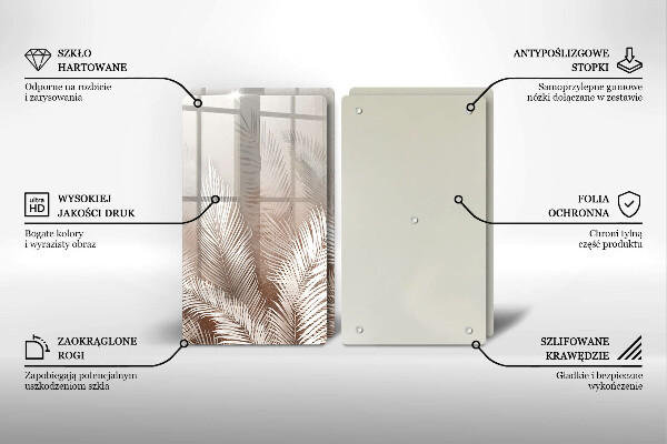 Tábua de corte Vegetação de folhagem Boho