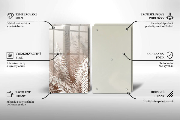 Tábua de corte Vegetação de folhagem Boho