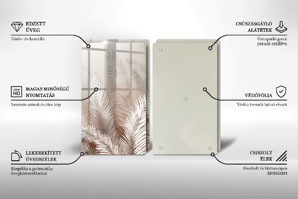 Tábua de corte Vegetação de folhagem Boho