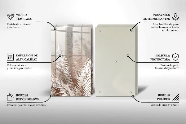 Tábua de corte Vegetação de folhagem Boho