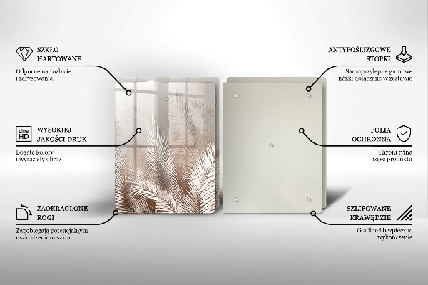 Tábua de corte Vegetação de folhagem Boho