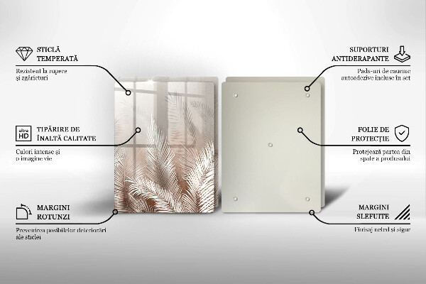 Tábua de corte Vegetação de folhagem Boho