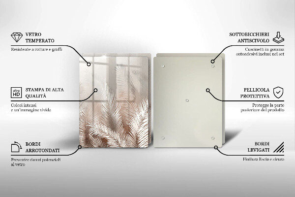 Tábua de corte Vegetação de folhagem Boho