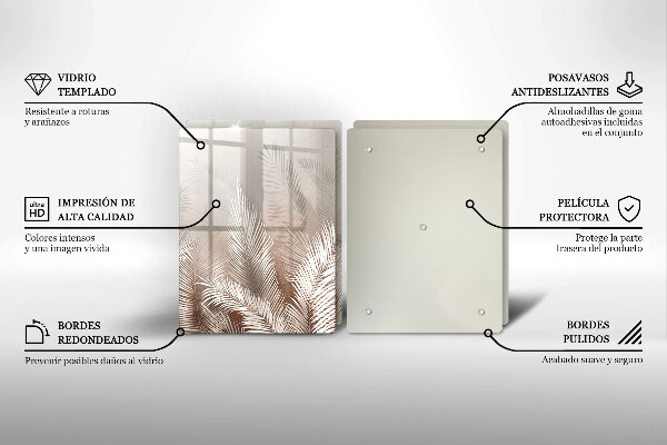 Tábua de corte Vegetação de folhagem Boho