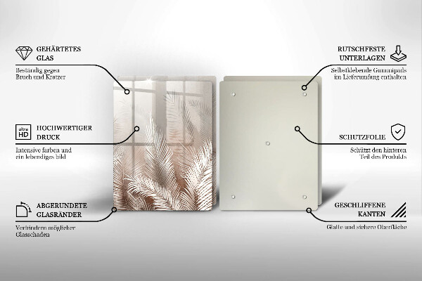 Tábua de corte Vegetação de folhagem Boho