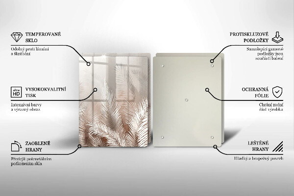 Tábua de corte Vegetação de folhagem Boho