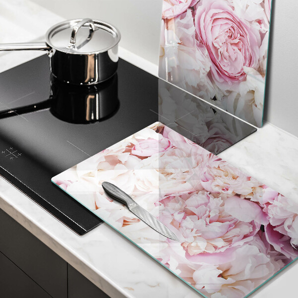 Tábua para cozinha Buquê de peônias