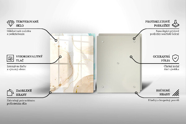 Tábua cozinha Formas boho brilhantes