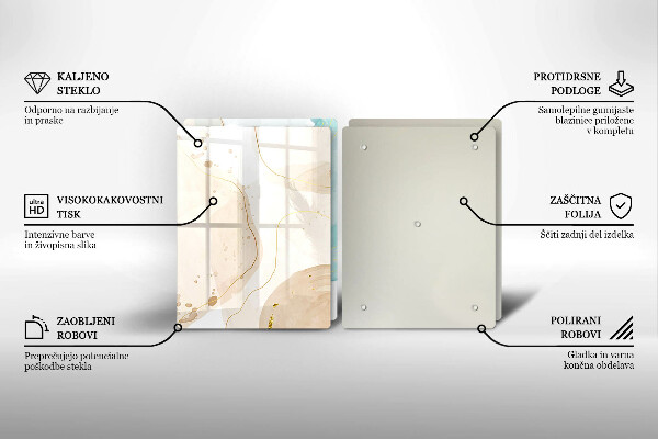 Tábua cozinha Formas boho brilhantes