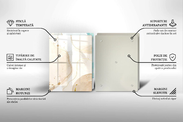 Tábua cozinha Formas boho brilhantes