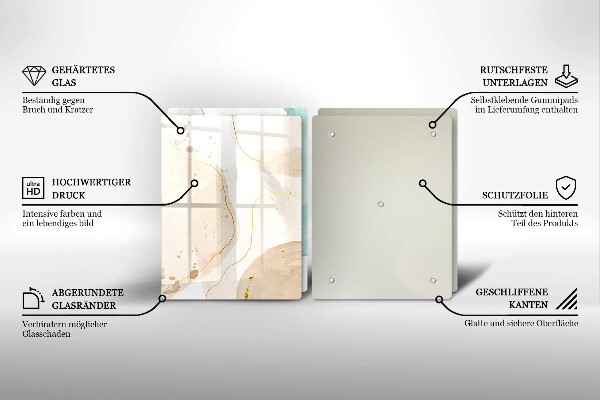 Tábua cozinha Formas boho brilhantes