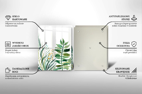Tábua corte Ilustração de folhas de plantas