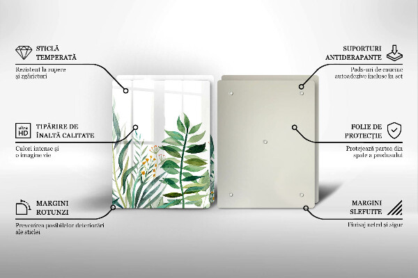 Tábua corte Ilustração de folhas de plantas
