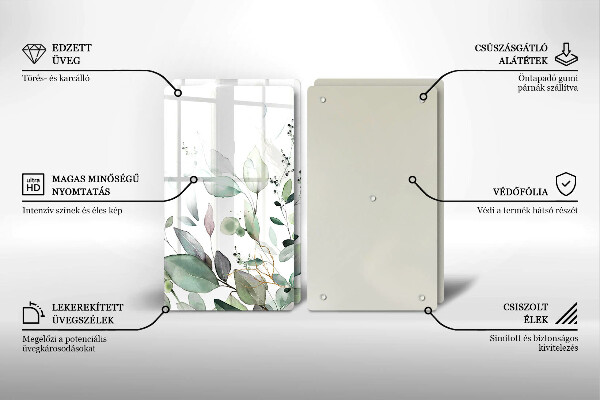 Tábua cozinha Plantas em aquarela