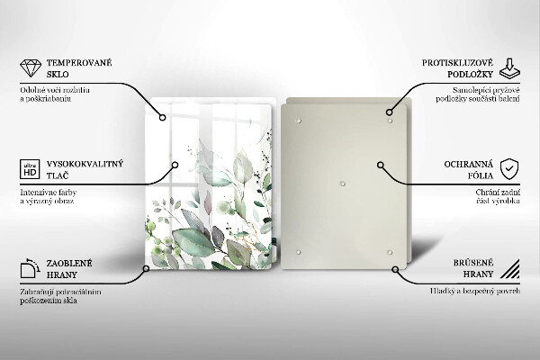 Tábua cozinha Plantas em aquarela