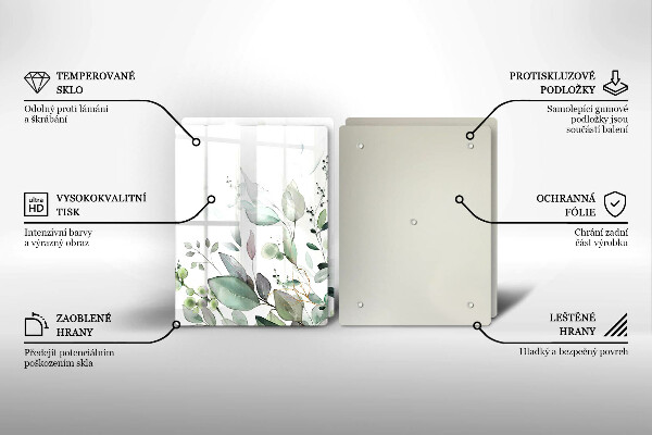 Tábua cozinha Plantas em aquarela