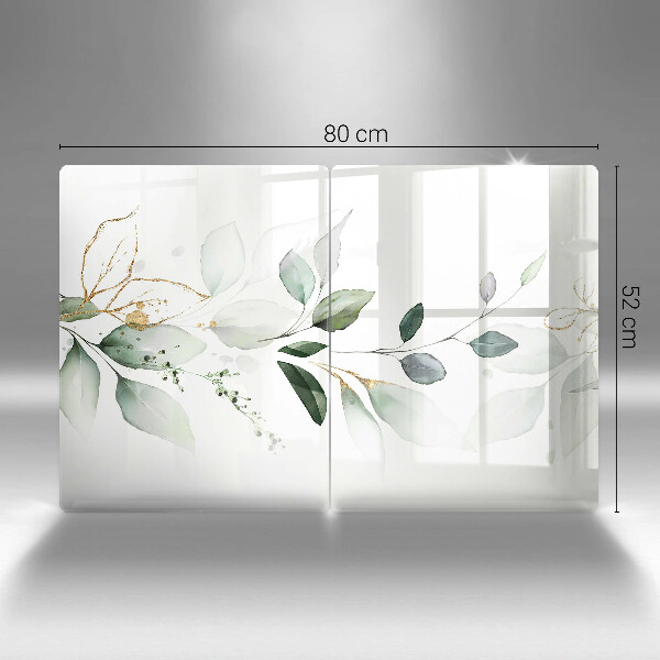 Tábua de cortar Folhas de aquarela