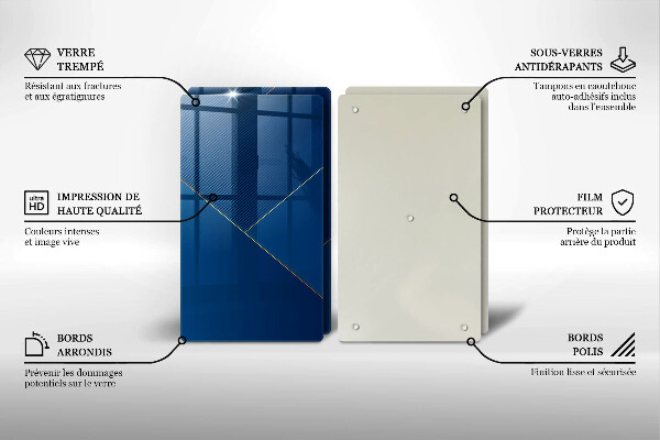 Tábua de vidro Fundo moderno