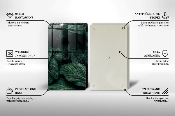 Tábua corte Folhas escuras