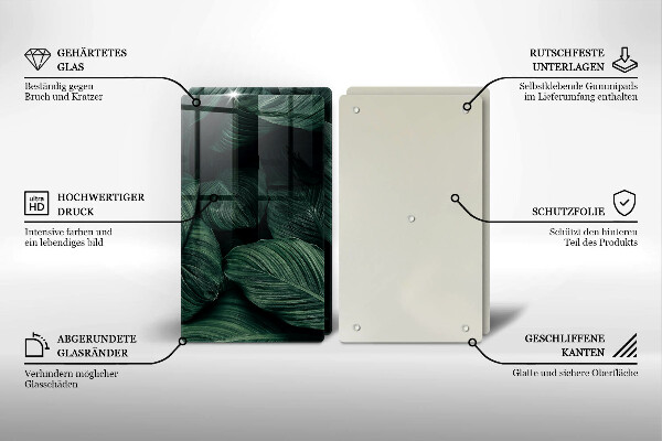 Tábua corte Folhas escuras