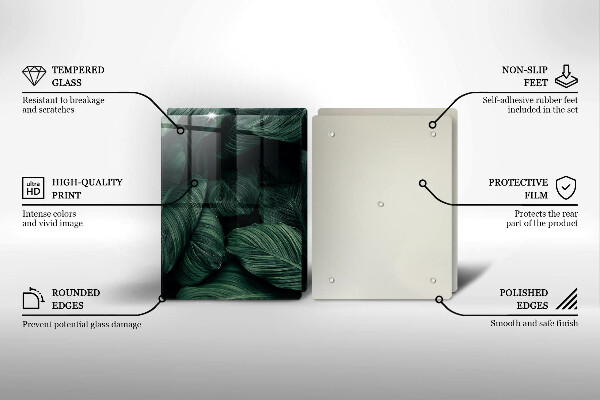 Tábua corte Folhas escuras