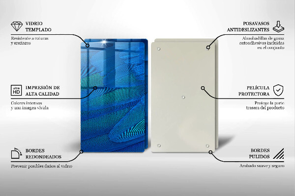 Tábua de cortar alimentos penas de pássaros