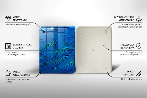 Tábua de cortar alimentos penas de pássaros