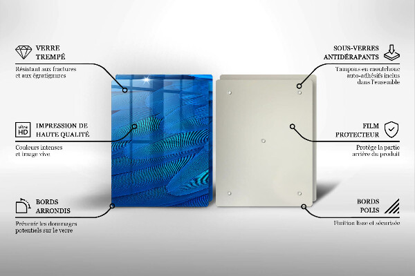 Tábua de cortar alimentos penas de pássaros