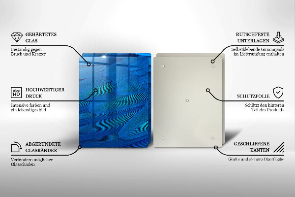 Tábua de cortar alimentos penas de pássaros